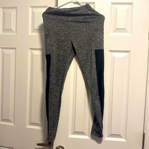SHEIN Black and Gray Pocket Workout Leggings